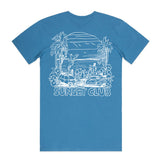 The Sunset Club - Hydro Blue Staple Tee