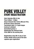 Pure Volley Registration