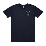 Whale Tail - Navy Tee