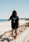 Whale Tail - Navy Tee