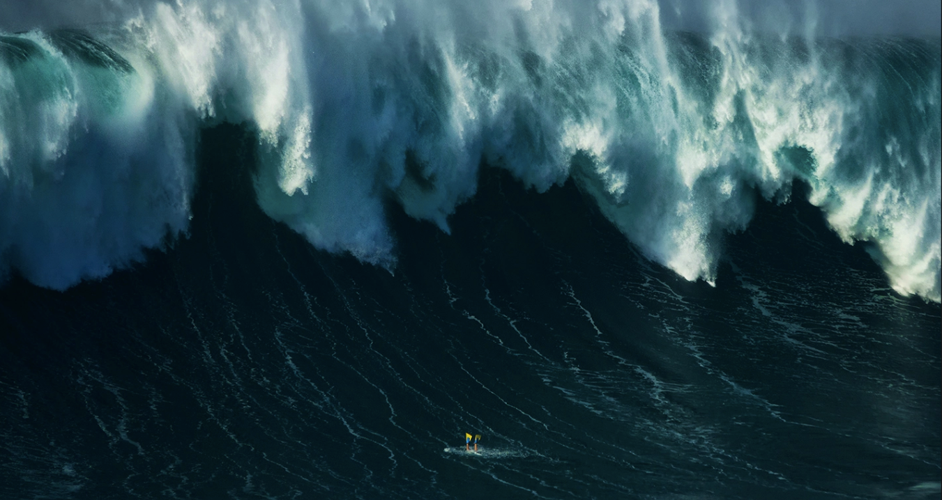 Meet The Man Body-Surfing Nazaré Giants in Flippers...