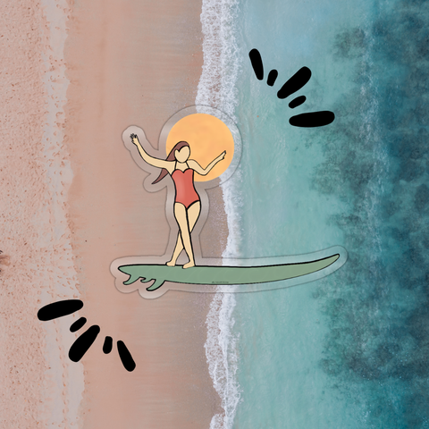 Surfer Sticker