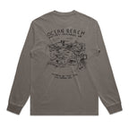 Ocean Beach - Faded grey Longsleeve tee