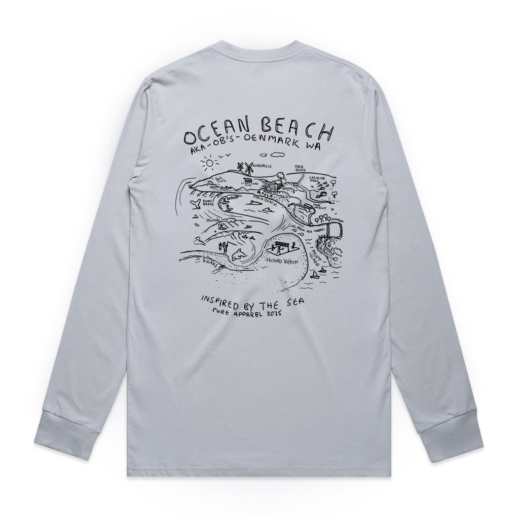 Ocean Beach - Powder Longsleeve tee