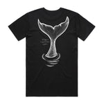 Whale Tail - Black tee