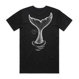 Whale Tail - Black tee