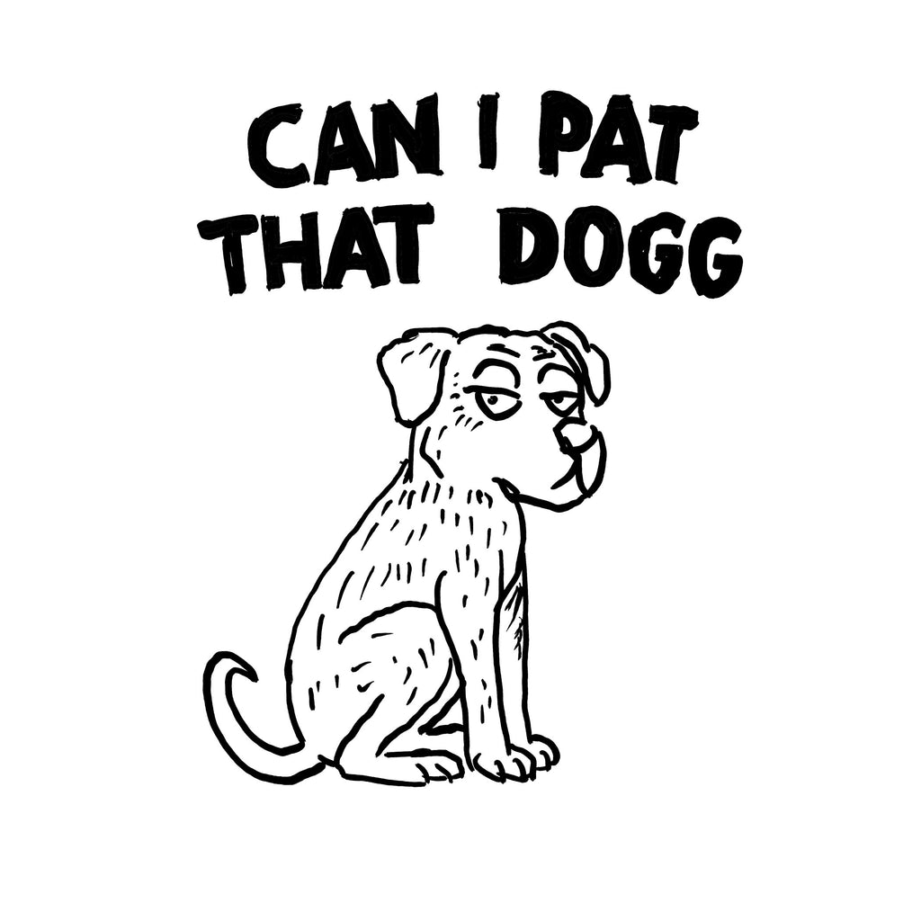 Can I pat that Dogg - Navy Heavy Box Cut