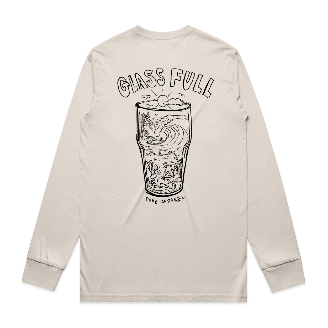 Glass Full - Bone Longsleeve tee