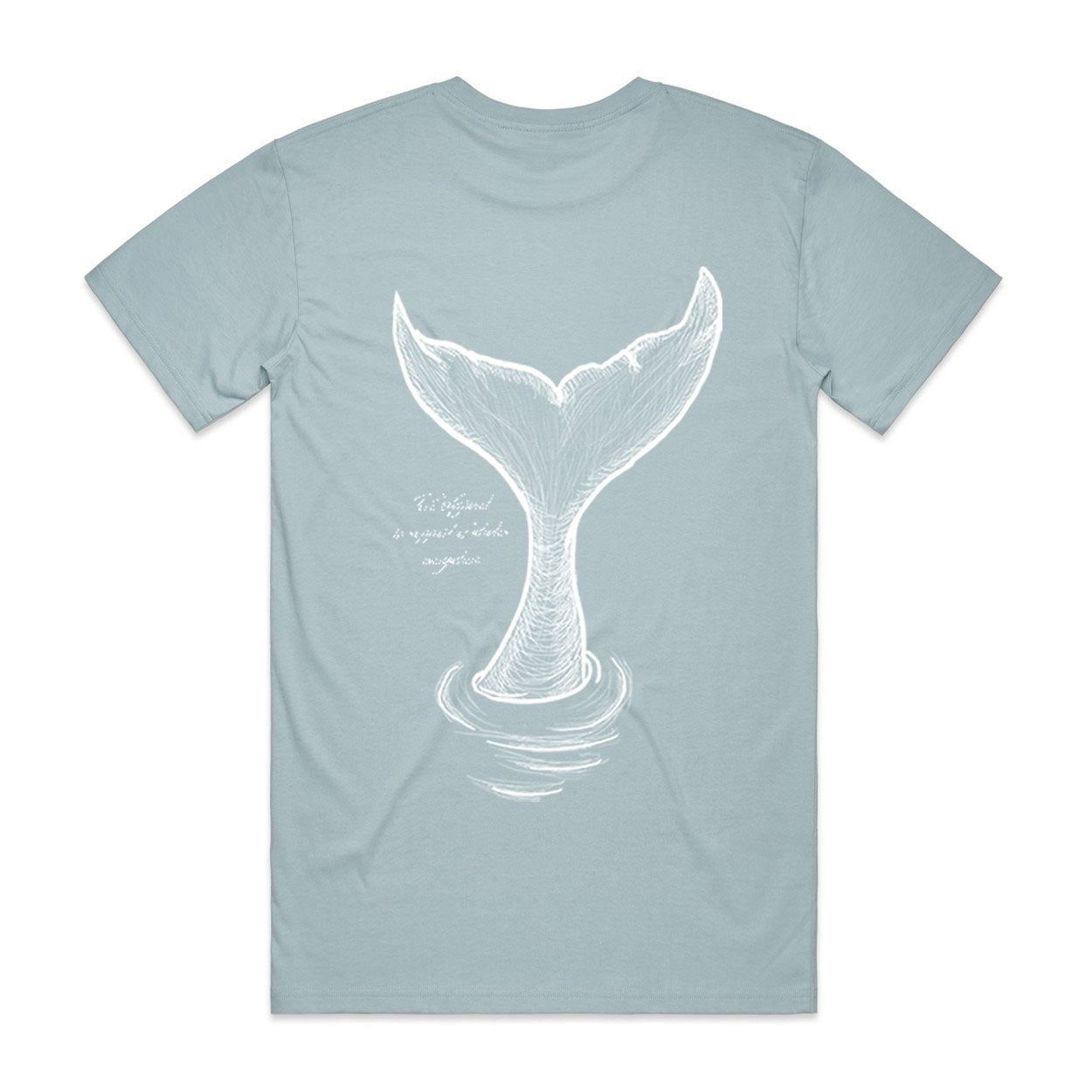 Whale Tail - Pale Blue Original cut