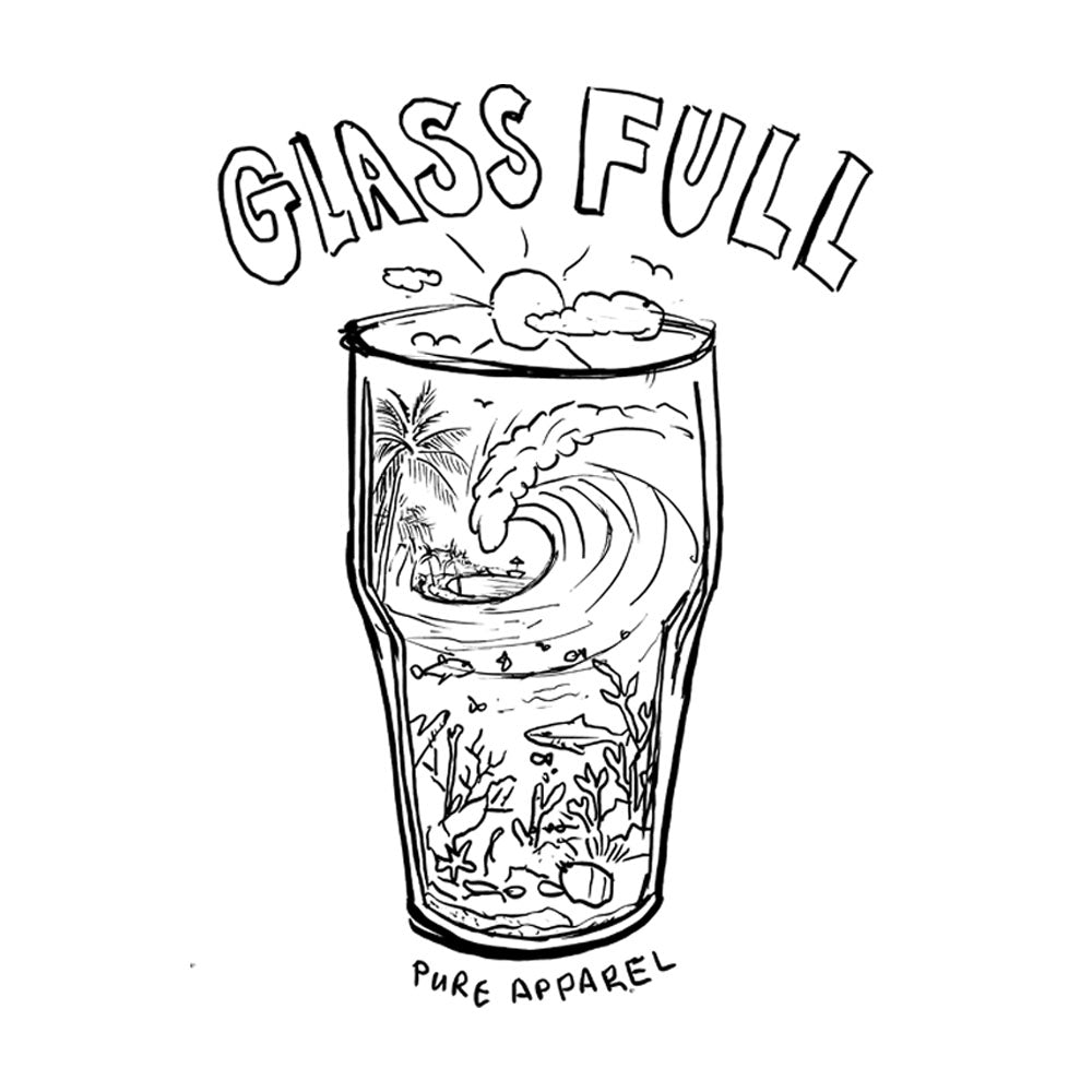 Glass Full - White Tee