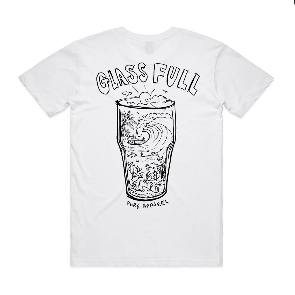 Glass Full - White Tee
