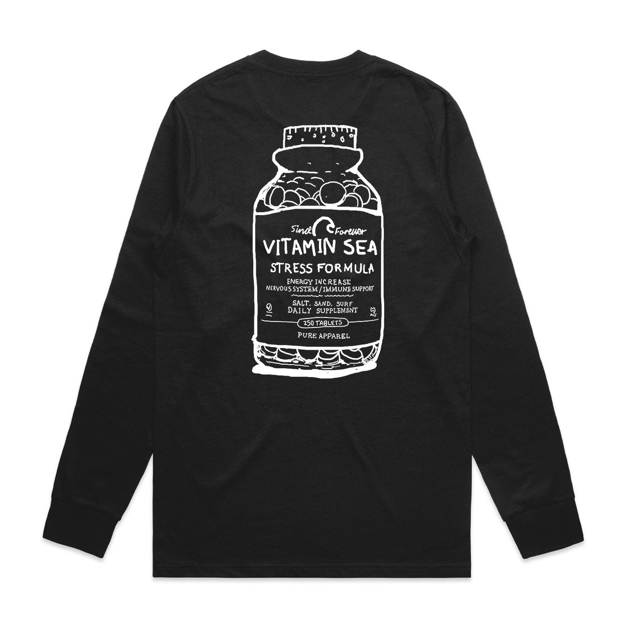Vitamin Sea - Black Original Long Sleeve