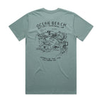 Ocean Beach - Mineral blue Original cut