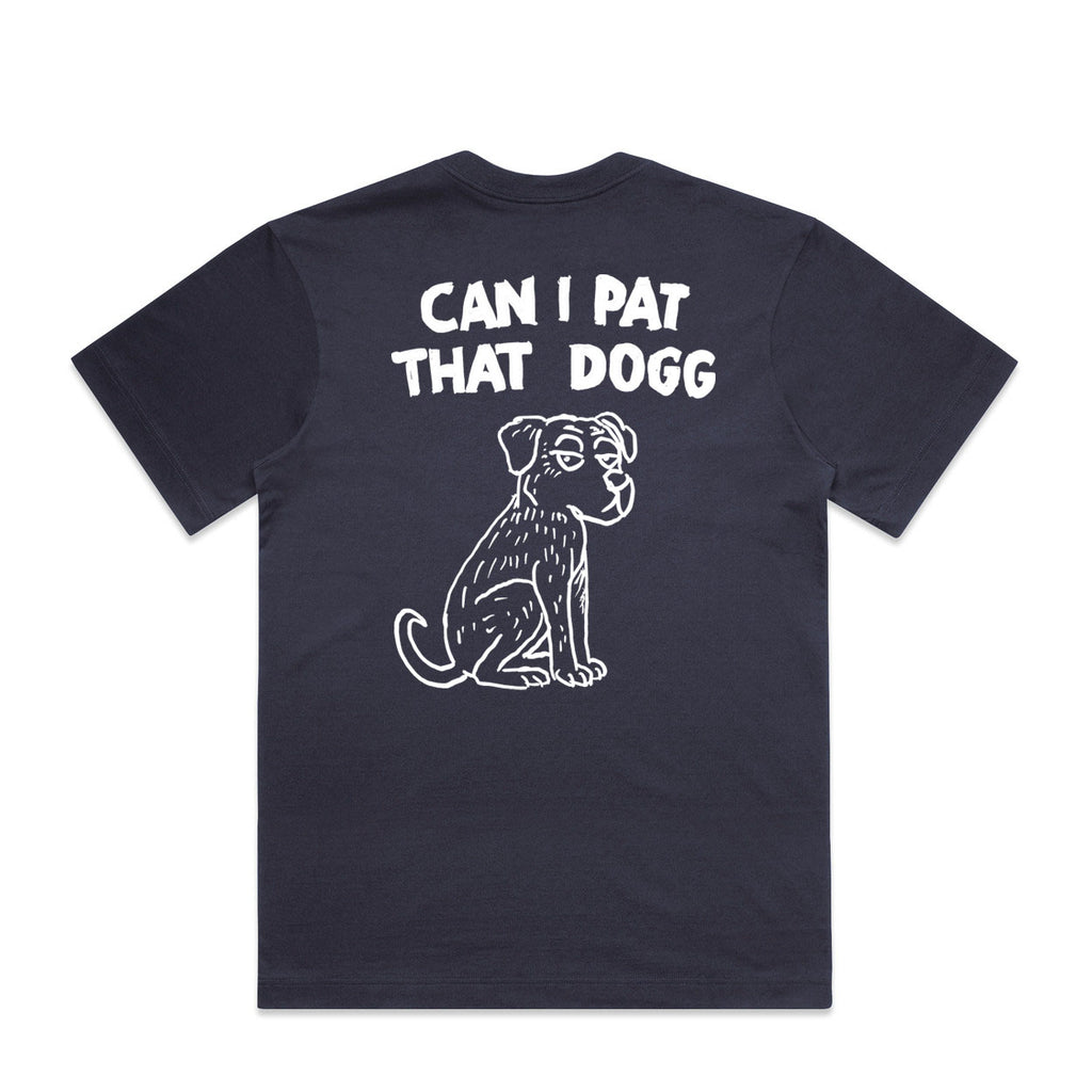 Can I pat that Dogg - Navy Heavy Box Cut