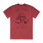 Home is Where You Park it - Faded Red Heavy Box Tee