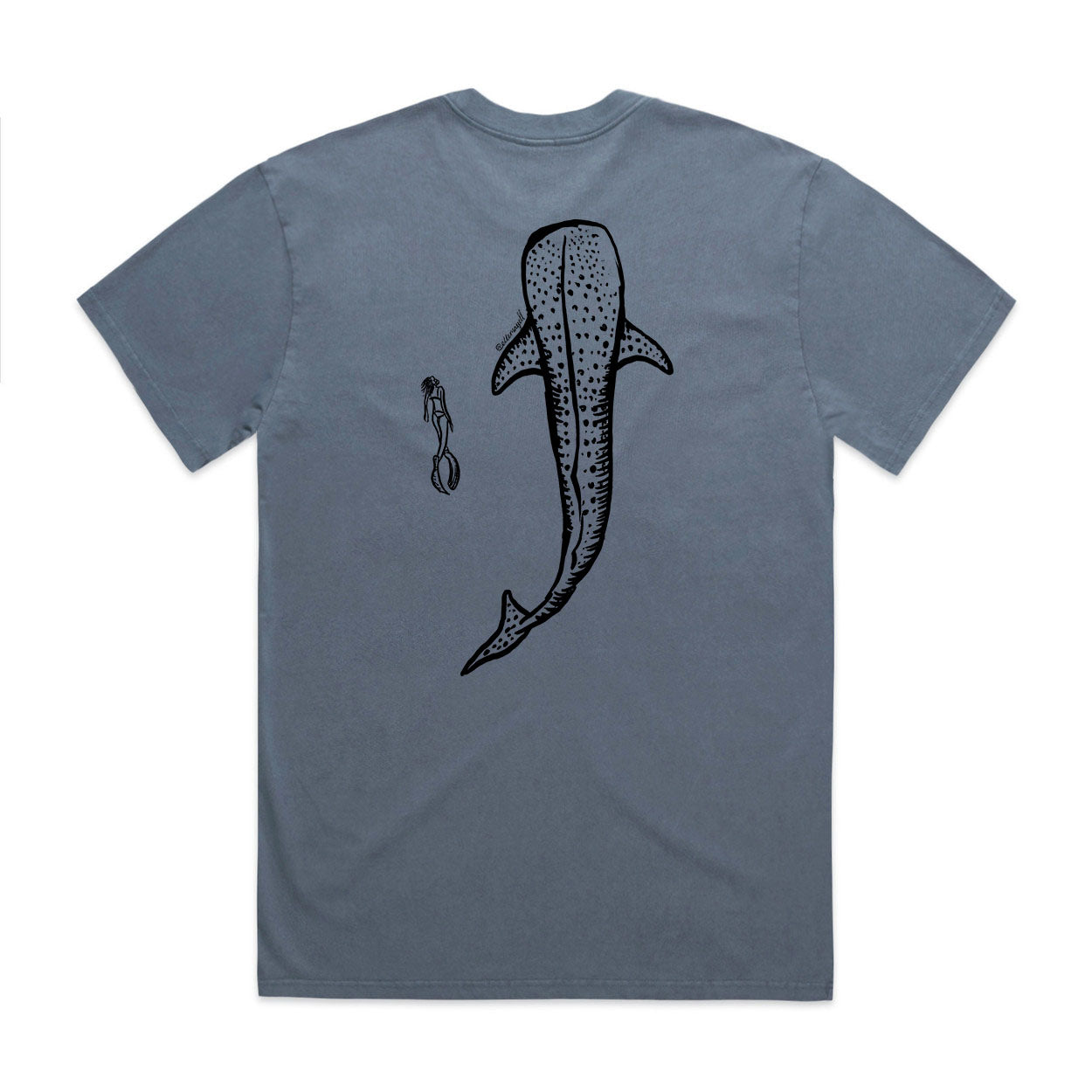 Whaleshark swim - Indigo Heavy Box Tee
