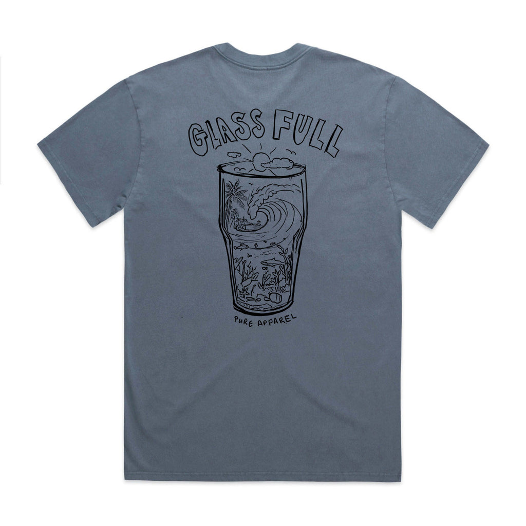 Glass Full - Indigo Heavy Box cut