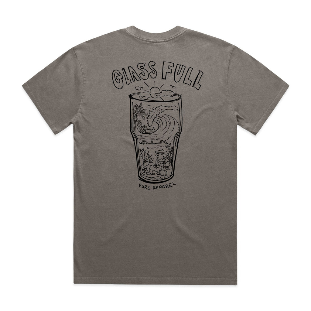 Glass Full - Faded Grey Heavy Box cut