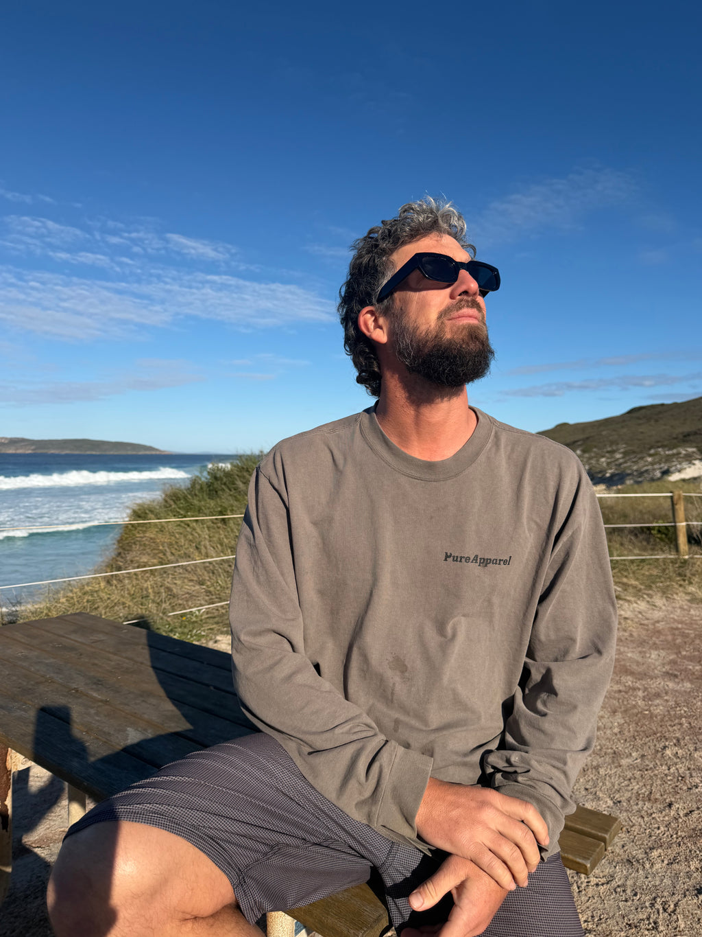 Glass Full - Grey Heavy Longsleeve Tee