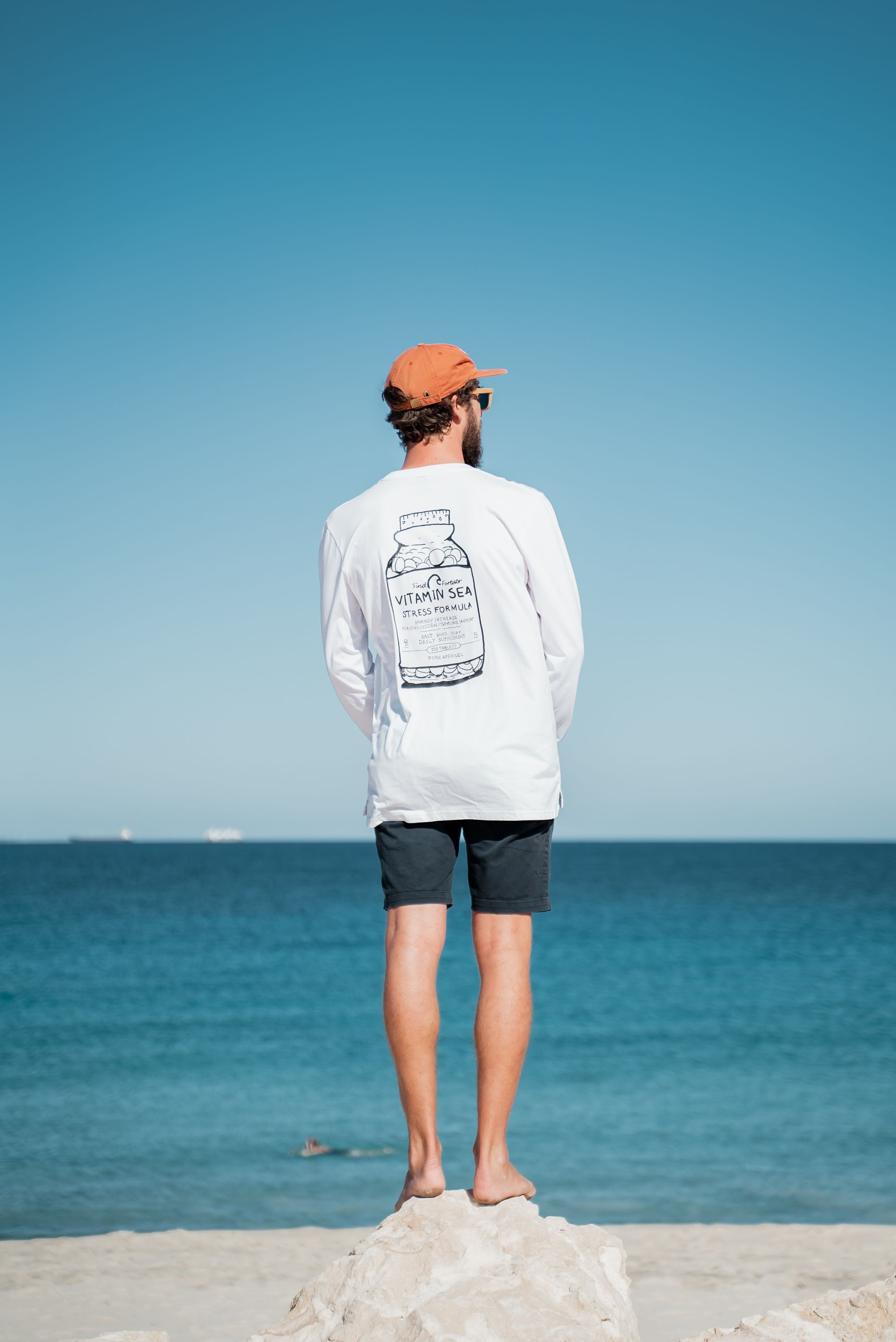 White Long Sleeve - Vitamin Sea