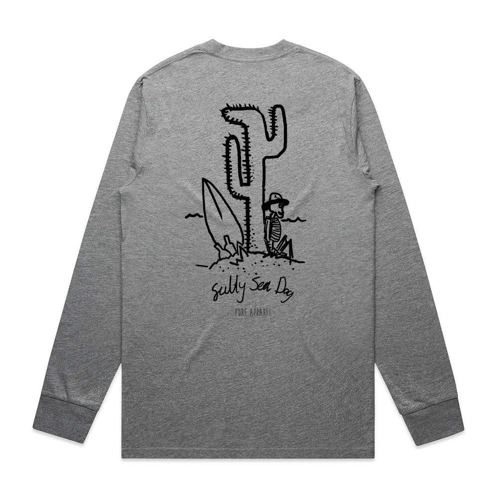 Salty Sea Dog #4 - Grey Marle - LS - Staple Cut
