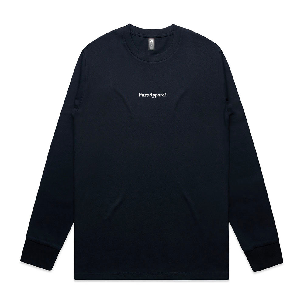 Whale Tail - Navy Longsleeve Tee