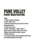 Pure Volley Registration