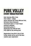 Pure Volley Registration