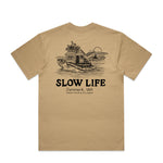Box cut - Slow life turtle tee