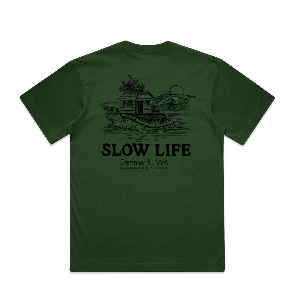 Box cut - Slow life turtle tee