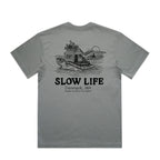 Box cut - Slow life turtle tee