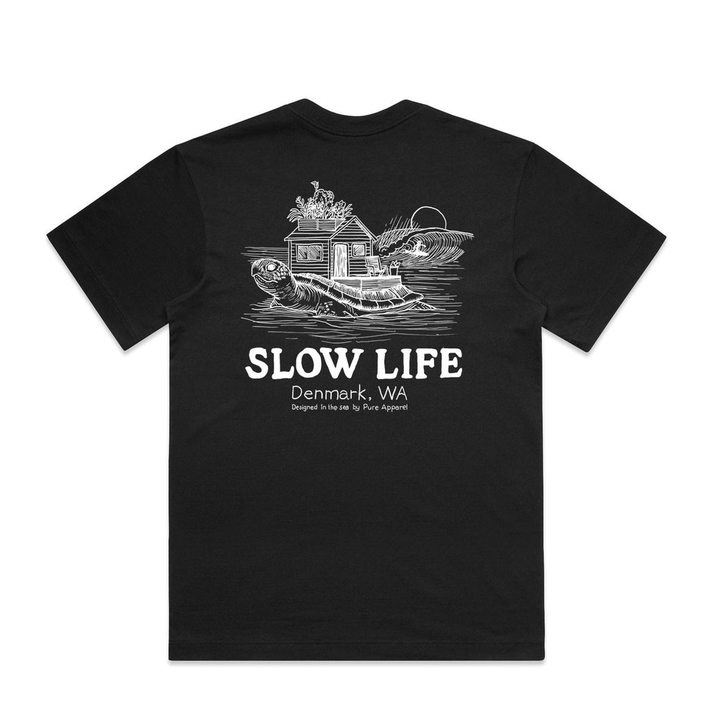 Box cut - Slow life turtle tee