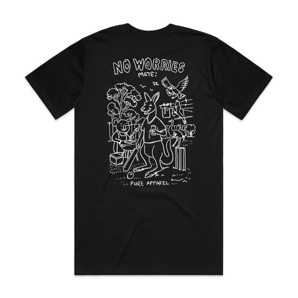 No Worries Mate - Black Original Cut