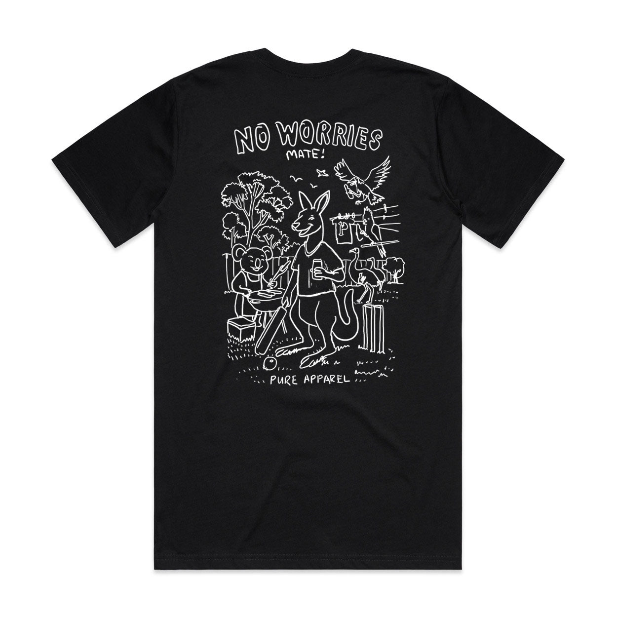 No Worries Mate - Black Original Cut