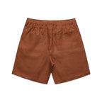 Pure Logo Linen Shorts - Brown