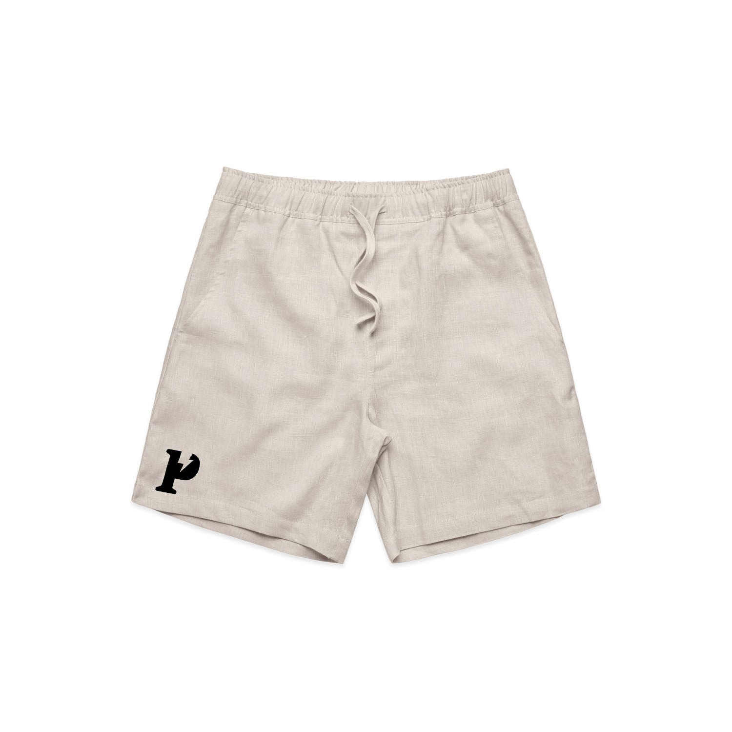 Pure Logo Linen Shorts - Beige