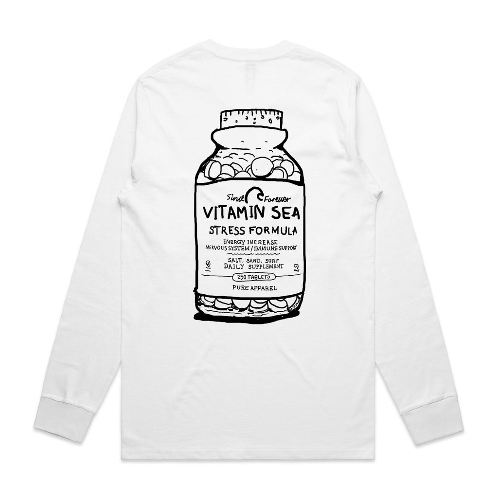 White Long Sleeve - Vitamin Sea