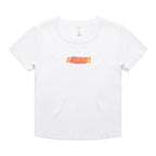 Pure Hibiscus - white baby tee