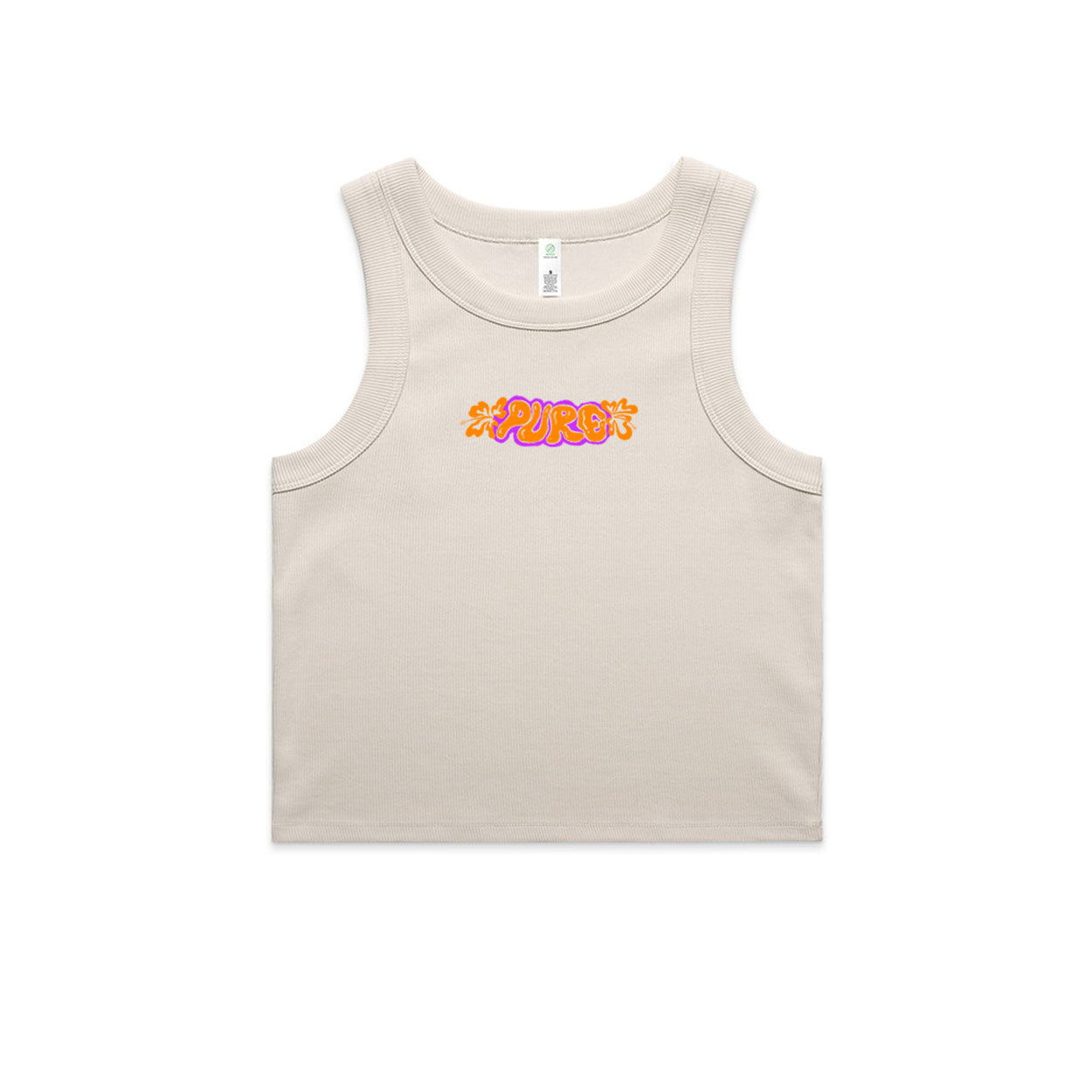 Pure Hibiscus - bone baby tank