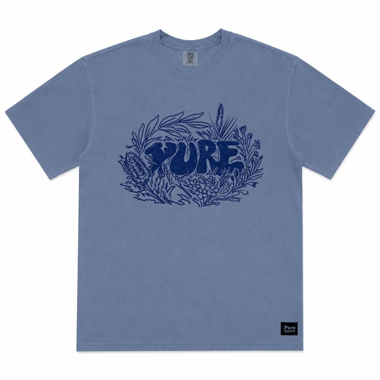Pure NATIVE - retro blue jean unisex tee