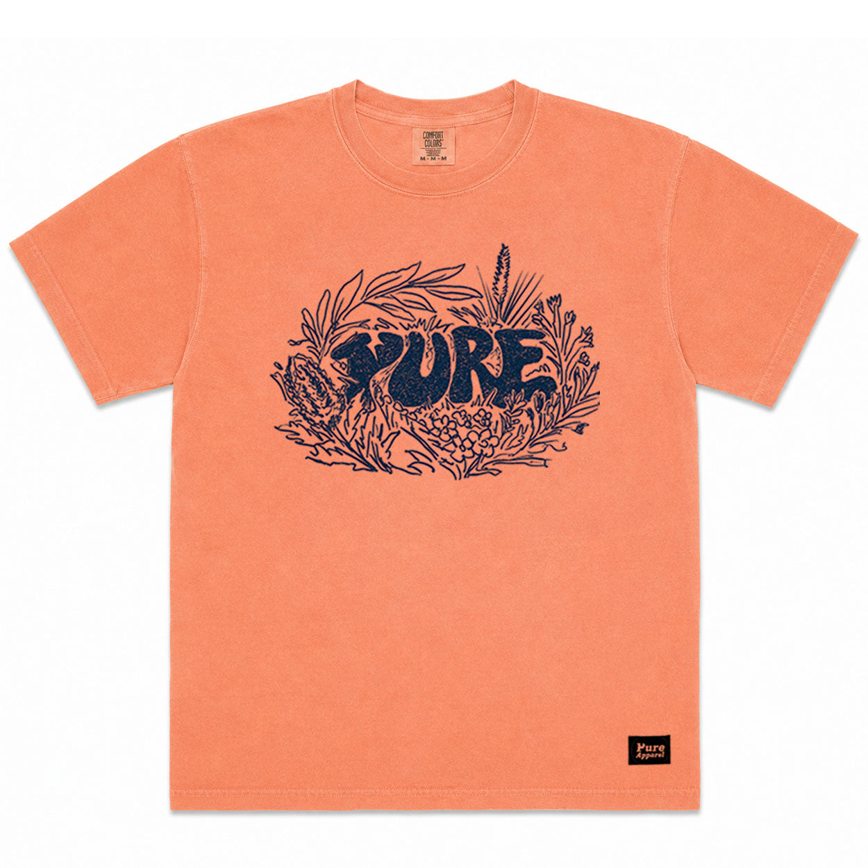 Pure NATIVE - retro Terracotta unisex tee