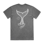 Whale Tail - Stone wash Coal Heavy Tee