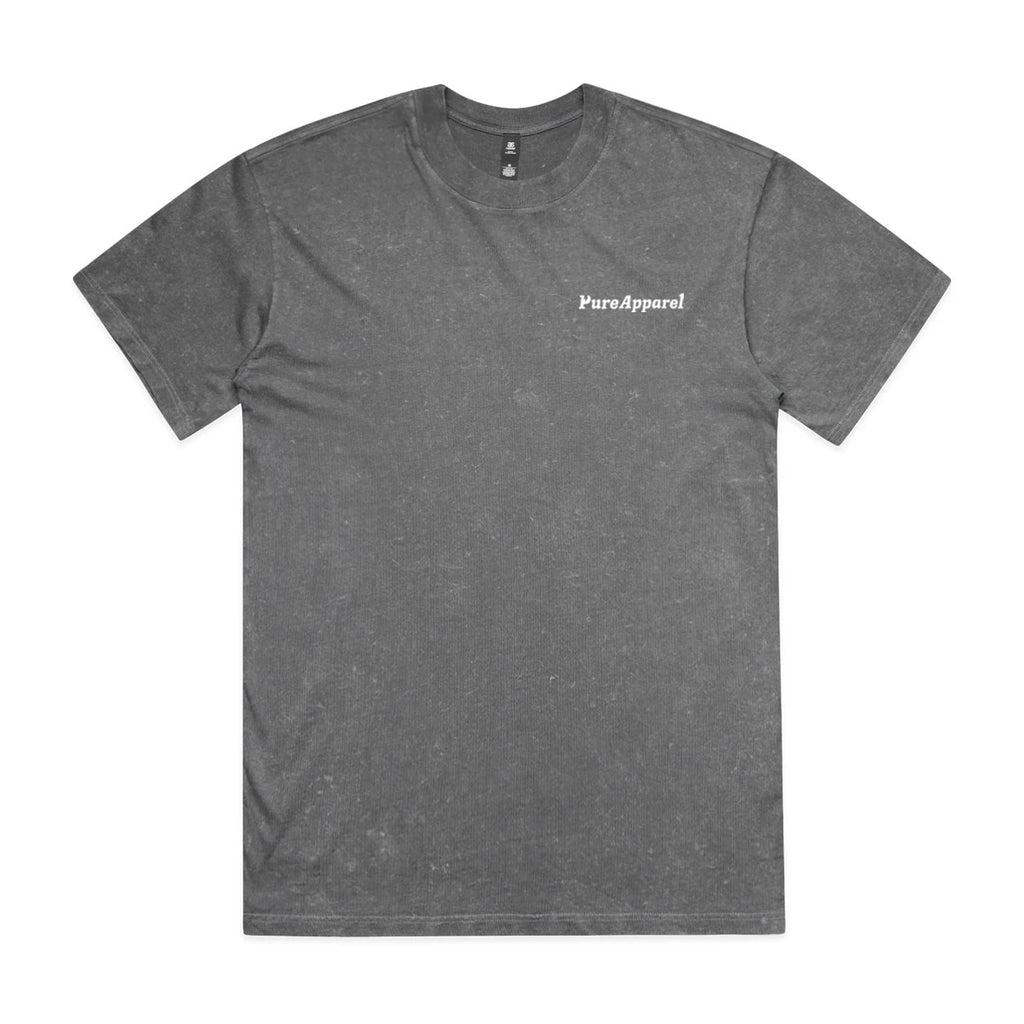 Whale Tail - Stone wash Coal Heavy Tee
