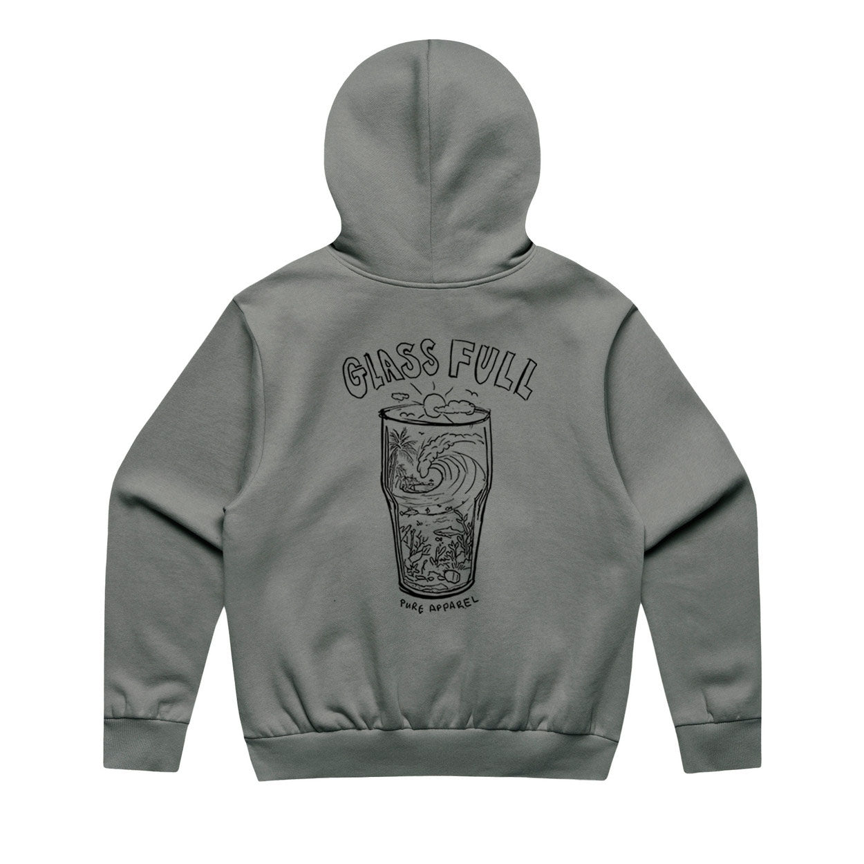 Hoodie - Glass Full Shadow Grey