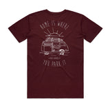 Van Life Tee - Burgundy