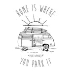 Van Life (Home Is Where You Park It) - Long Sleeve - pure apparel and surf